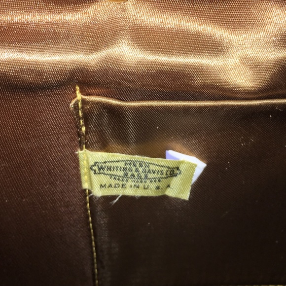 Whiting & Davis Vintage Mesh Black gold Purse - Picture 5 of 8